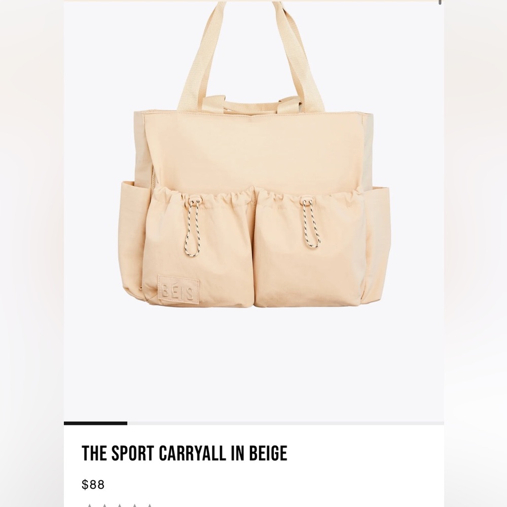 BEIS The Sport Carryall in Beige